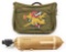 LOT OF 2: WWII USAAF PAINTED B-4 BAG AND TYPE D-2 OXYGEN TANK