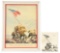LOT OF 2: IWO JIMA FLAG RAISING PRINTS SIGNED BY FLAG RAISERS AND GENERAL HARRY B. LIVERSEDGE