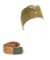 LOT OF 2: GERMAN WWII HEER TROPICAL OVERSEAS CAP AND BELT WITH BUCKLE