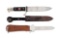 LOT OF 2: GERMAN WWII HITLER YOUTH AND LUFTWAFFE GRAVITY KNIVES