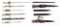 LOT OF 6: GERMAN WWII DRESS AND FRENCH BAYONETS.
