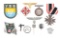 LOT OF 12: THIRD REICH UKRANIAN INTERNAL SECURITY PATCH AND MISC INSIGNIA.
