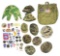 LOT OF VIETNAM WAR HEADGEAR AND POST WWII-VIETNAM WAR PATCHES