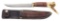 SCAGEL WHITE TAIL BROW-TINE SLIM HUNTER WITH SHEATH (1905-1916).