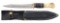 RARE SCAGEL SINGLE EDGED SWELLED TIP FIGHTER WITH ORIGINAL SHEATH (1912-1916).