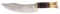 MASSIVE SCAGEL CAMP KNIFE WITH STAG POMMEL.