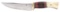 VERY DESIRABLE SCAGEL HUNTER WITH UPSWEPT BLADE AND SHEATH (1905-1916).