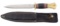 SCARCE EARLY DOUBLE EDGED SCAGEL FIGHTER WITH SCABBARD (1910-1916).