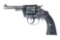 (C) COLT POLICE POSITIVE .22 CALIBER REVOLVER BELONGING TO WILLIAM SCAGEL WITH HANDMADE LEATHER HOLS