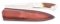 H.J. SCHNEIDER MAKER LAGUNA NIGUEL CALIFORNIA CUSTOM FIXED BLADE KNIFE.