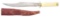 FOREIGN EXOTIC FIXED BLADE KNIFE.