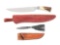 LOT OF 2: CUSTOM FIXED BLADE KNIVES.