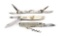 LOT OF 3: ANTIQUE FOLDING KNIVES.