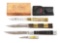LOT OF 4: PHILIPPIAN BALISONGS.