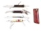 LOT OF 4: FOREIGN FOLDING KNIVES.