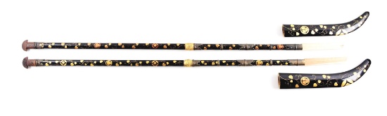 LOT OF 2 NAGINATA KOSHIRAE.