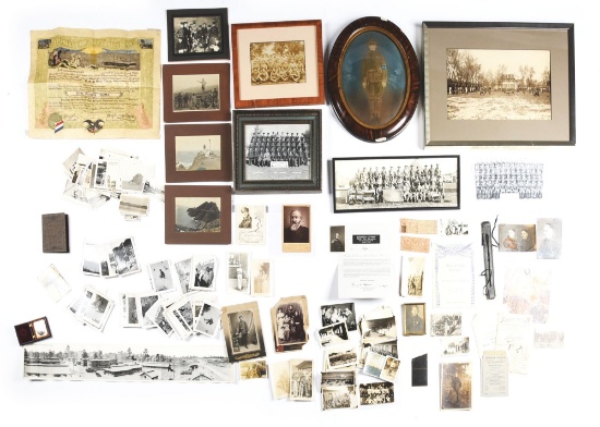 LOT OF US ARMY AND USMC RELATED PHOTOS AND EPHEMERA