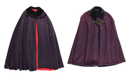 LOT OF 2: NAMED USMC & US ARMY OFFICER'S CAPES.
