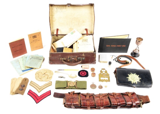 LARGE LOT OF BRITISH FIELD GEAR AND EPHEMERA.