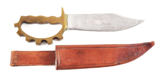 US WWII AUSTRALIAN MADE COG GUARD KNUCKLE KNIFE