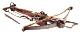 LARGE GERMAN SIEGE CROSSBOW WITH WINDLASS AND QUARREL.