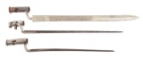 LOT OF 3: EUROPEAN SOCKET BAYONETS.
