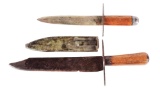 LOT OF 2: CIVIL WAR BOWIE KNIVES.