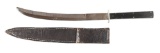 BOWIE KNIFE EBONY HANDLE ATTRIBUTED TO SAMUEL JACKSON (BALTIMORE).