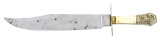 LARGE MEXICAN WAR-ERA LION POMMEL BOWIE BY TILLOTSON