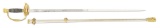 NICELY ETCHED INDIAN WAR 1860 STAFF AND FIELD BY A & A SCHNITZLER