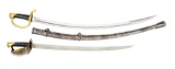 LOT OF TWO U.S. CIVIL WAR SWORDS BY AMES