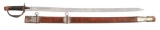 SUPERB CONFEDERATE SABER: KRAFT, GOLDSCHMIDT AND KRAFT, WOOD SCABBARD