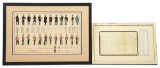 LOT OF 2: CIVIL WAR LETTER AND 1891 CIVIL WAR UNIFORM CHART