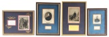 LOT OF 4: FRAMED SIGNATURES FROM THE FOUR COMMANDERS OF THE ARMY OF THE POTOMAC