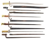 LOT OF 6: EUROPEAN BAYONETS.