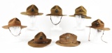 LOT OF AMERICAN 7: CAMPAIGN HATS.