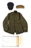 US WWI 5TH MARINE BRIGADE UNIFORM AND EPHEMERA GROUPING