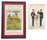 LOT OF 2 WWI USMC RECRUITMENT POSTERS.