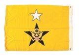 PRE WWII BRIGADIER GENERAL FLAG PRESENTED BY GEORGE S. PATTON