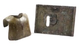 GERMAN WWI STEEL SNIPER SHIELD AND TRENCH ARMOR