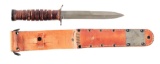 US WWII BOKER M3 KNIFE WITH M6 LEATHER SCABBARD