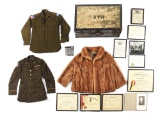 US WWII CBI FOOTLOCKER GROUPING ID'D TO CAPTAIN MALCOM A. BOUTON