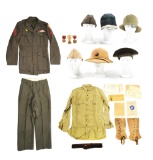 ID'D WWII USMC UNIFORM AND EPHEMERA GROUPING