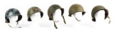 LOT OF 5: US WWII AND POST WWII M1 HELMETS