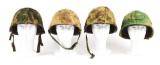 LOT OF 4: WWII ERA-POST WWII M1 HELMETS
