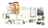 WWII AIR MEDAL AND PURPLE HEART GROUPING ID'D TO B-17 PILOT CAPT. ROBERT T. LOWE 15TH AAF KIA
