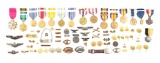 WWI-WWII MEDAL AND INSIGNIA GROUPING ID'D TO WILLIAM B. WRIGHT