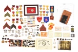 LOT OF SEVERAL SMALL ID'D USMC MEDAL AND INSIGNIA GROUPINGS