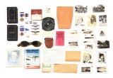 ID'D WWII USAAF 401ST BOMB GROUP MEDAL, INSIGNIA, AND PHOTO GROUPING