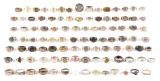 LARGE LOT OF US WWII PACIFIC THEATER SOUVENIR RINGS